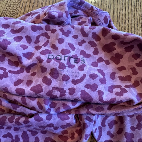 Barre3 Pink Fuschia Cheetah Leopard Print Leggings | S - Picture 5 of 6